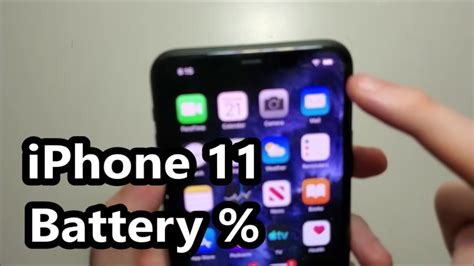 Iphone 11 How To View Battery Percentage Youtube