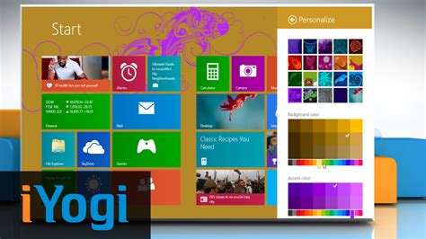 How To Change Background Color And Theme On Windows® 81 Youtube