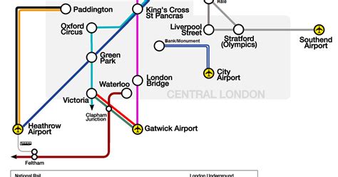 Plan Et Carte Des Aéroports Et Terminaux De Londres