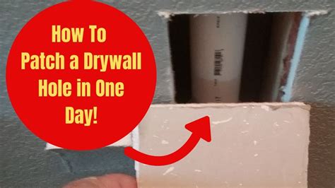 How To Patch A Hole In Drywall One Day Drywall Patch Youtube