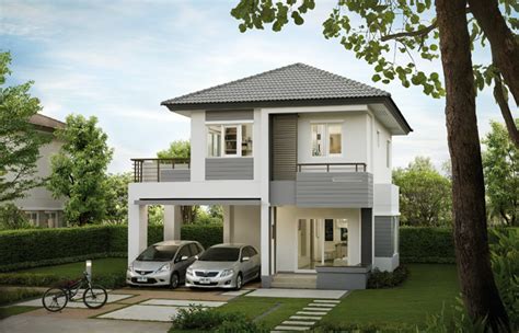 Three Bedroom Two Storey Cool House Plan With Variation