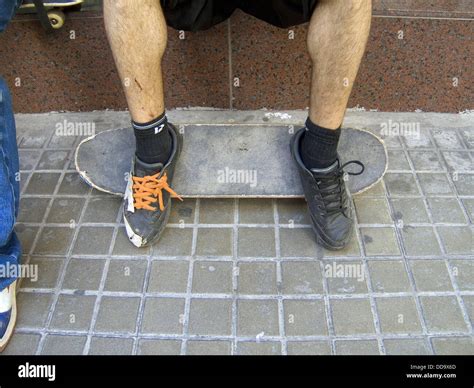 Feet And Skate Stock Photo Alamy