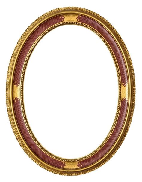 Premium Photo Oval Golden Decorative Picture Frame