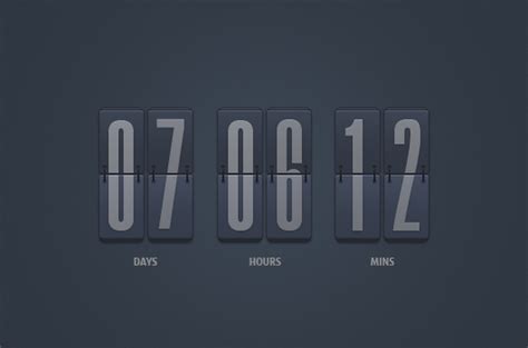 15 Free Countdown Flip Clock Psd Free And Premium Creatives
