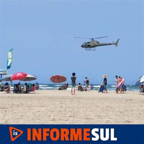 VÍdeo Jovens Se Afogam Em Praia De Laguna E São Resgatados Por Helicóptero Da Pm Informe Sul