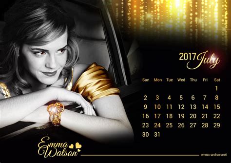 Emma Watson 2017 Calendar
