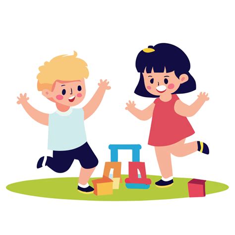 Niños Jugando Clipart Transparente Antecedentes 24029735 Png