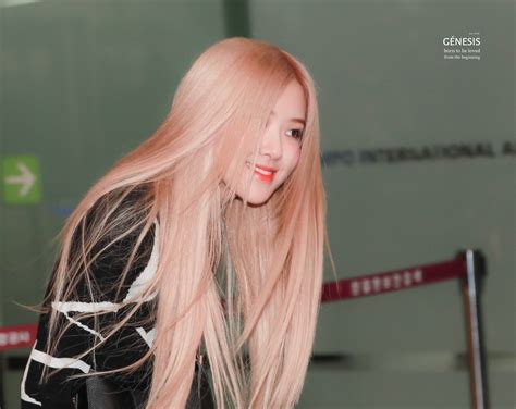 Rosé Blackpink Rose Hair Color Pink Blonde Hair Rose Blonde Hair