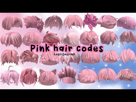 Aesthetic Pink Hair Codes For Roblox Bloxburg Lusci Uspink Youtube