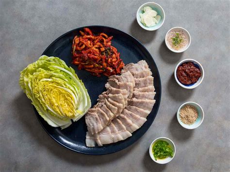 Bossam Korean Boiled Pork Wraps Recipe