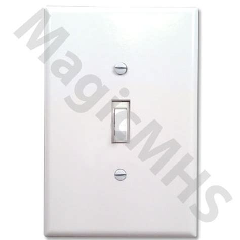 Standard Toggle Switch Cover Plate White