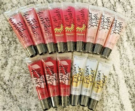 Victorias Secret 3ct Flavored Lip Gloss Strawberry Sugar Cherry Kiwi Blush Pear Ebay