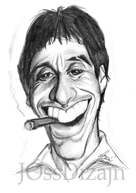 Al Pacino Dostupne A4 I A3 Veličine Printa Funny Caricatures