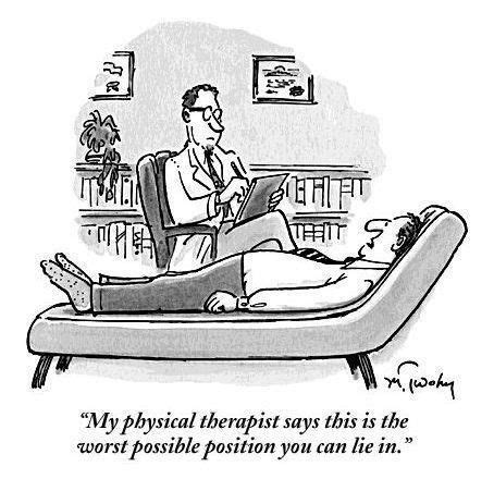 40 physical therapy jokes ranked in order of popularity and relevancy. Patient who listens to his physical therapist | Physical ...