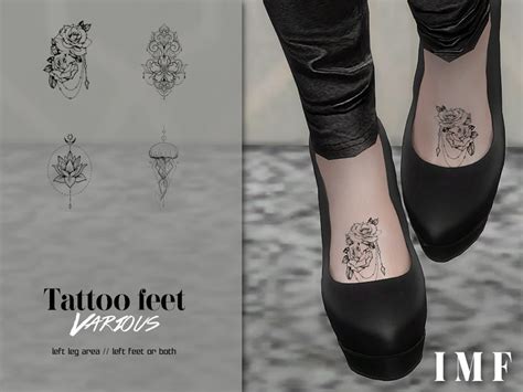 The Sims Resource Imf Tattoo Feet Various