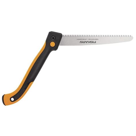 Fiskars Powertooth 10 In Folding Pruning Saw In The Hand Pruning Saws