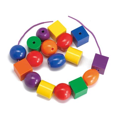 Giant Lacing Beads Ctu40080 Learning Advantage Hands On Activities
