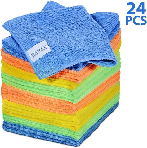 Masthome Microfiber Cleaning Cloth 24pcs 40 X 30 Cm Microfibre Dusters