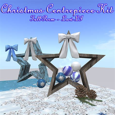 Second Life Marketplace Full Perm Christmas Centrepiece Kit