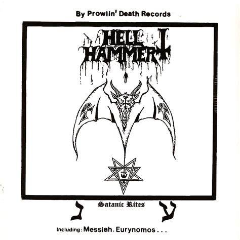 Hellhammer Satanic Rites Vinyl Lp 1983 Eu Hhv