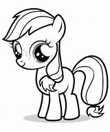 Coloring Pony Drawn Popular sketch template