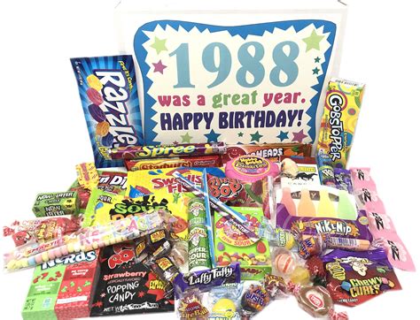 Woodstock Candy 1988 34th Birthday T Box Of Retro Nostalgic Candy