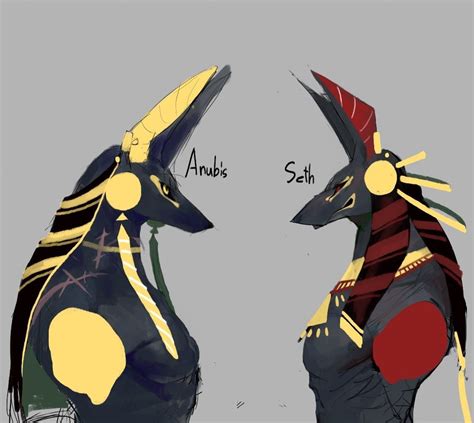 some people get anubis and set confused don t make that mistake egyptian mythology egyptian