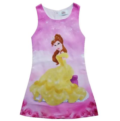 Girls Dress 2017 New Summer Beauty And Beast Princess Bella Dress
