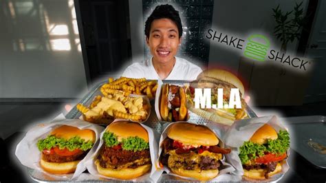 Start new order reorder my rewards. Shake Shack Entire Menu Mukbang! | Every Single Burger at ...