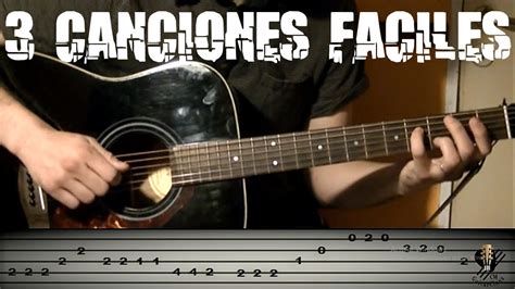 Canciones Faciles Para Tocar Con Guitarra Tutorial Youtube