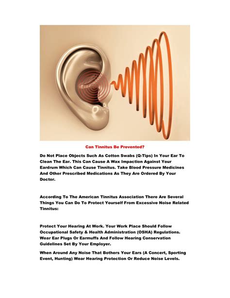 Ppt Ringing In Ears Dizziness Can You Get Rid Of Tinnitus Non Stop