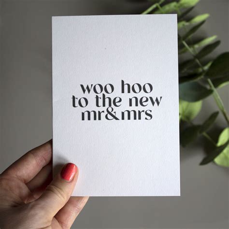 Woo Hoo Wordy Wedding Day Card By Heather Alstead Design