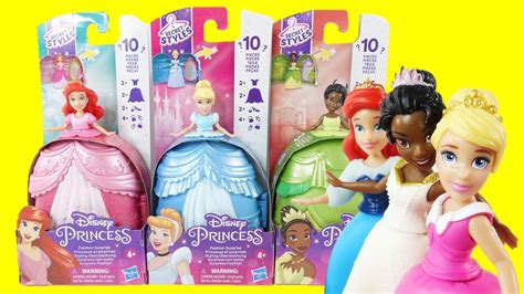 Disney Princess Ball Gown Fashion Surprise Ariel Cinderella Tiana Youtube