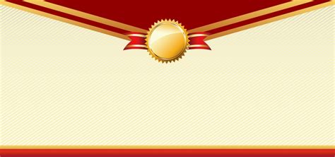 Simple Gold Award Frame Design Background Simple Golden Award