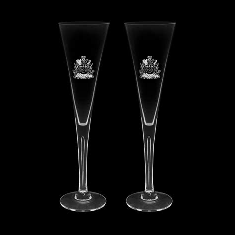 Dartington 2 Sharon Flute Champagne Glasses 250mm Pair Michael