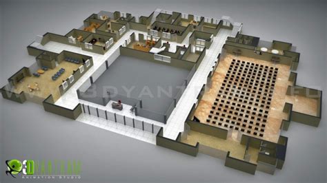Commercial 3d Floor Plan Yantramstudio
