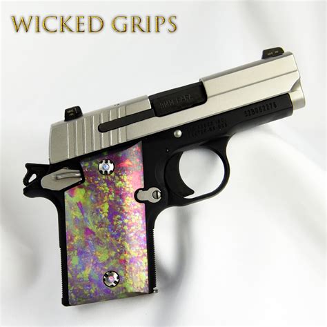 Custom Sig Sauer P938 Grips Opal Wicked Grips Custom Handgun Pistol