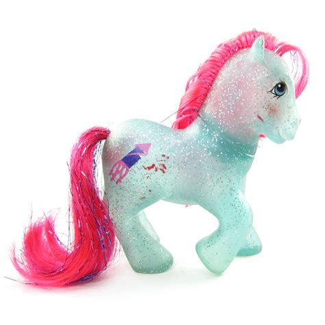 Sky Rocket My Little Pony Vintage G1 Sparkle Ponies Brown Eyed Rose