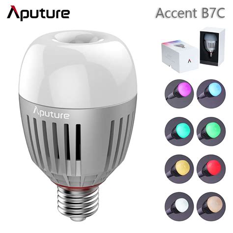 Aputure Accent B7c 7w Led Smart Light Bulb Rgbww Cri 95 Tlci 96 2000k