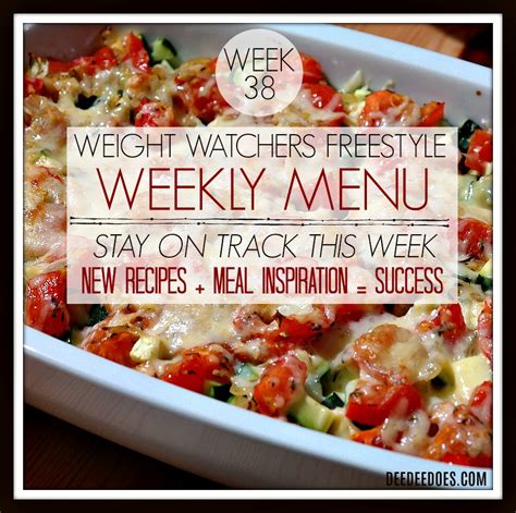 Many weight loss diets and gimmicks come and go but with more than 45 years under their belt, weight watchers is one program to stand the test of time. Week 38 Weight Watchers Freestyle Diet Plan Menu Week 9/28/18
