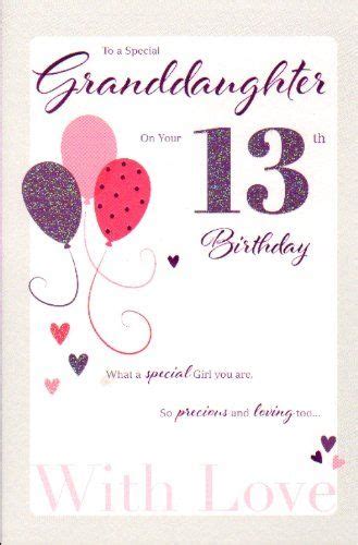 Great 13th birthday wishes like the birthday messages on this page can make even the grumpiest 13 year olds feel amazing on their special day. For A Special Granddaughter On Your 13th Birthday Card - Pink Dress Cards http://www.amazon.co ...