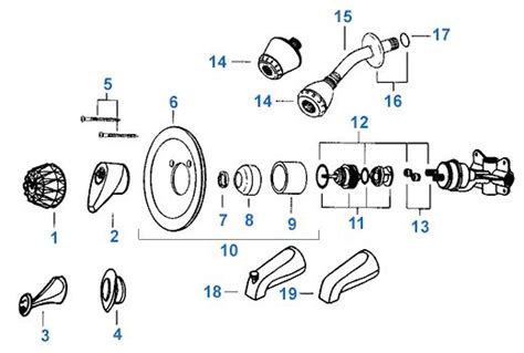 Shower Faucet Parts Diagram