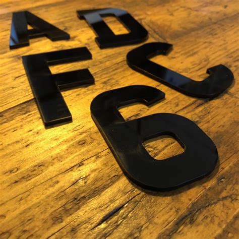 4d Number Plate Gloss Acrylic Numbers And Letters 3mm