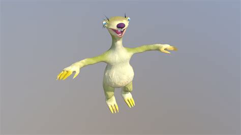 Sloth From Ice Age Download Free 3d Model By Filip Filiphans