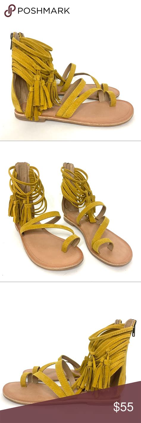 jeffrey campbell sandals fringe strappy boho sz 7 jeffrey campbell sandals jeffrey campbell