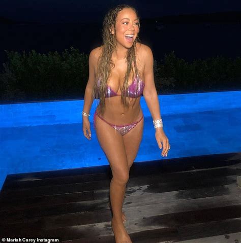 Mariah Carey Flaunts Bikini Body While Poolside In St Barts Part Two Sexiezpicz Web Porn