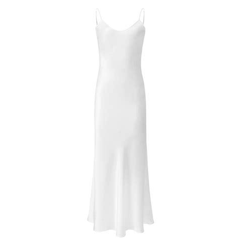 White Maxi Slip Dress Dresses Images 2022