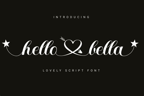 Hello Bella Elegant Calligraphy Font Fontsera