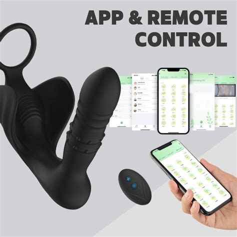 Samurai App Control 9 Thrusting Anal Plug Remote Control Anal Vibrator Propinkup