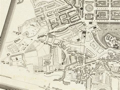 Edinburgh City Plan 1844 The Old Map Company